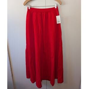 A New Day Bright Red Long Skirt